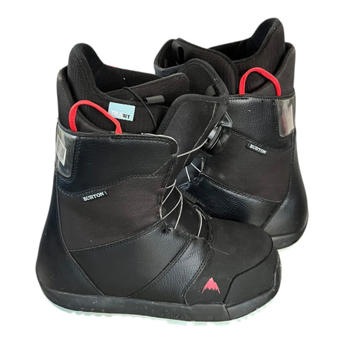 Vist Large View of Product Image Which is Used Burton PROGRESSION BOA Womens Snowboard Boots Black Senior 10