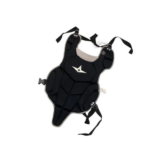 Vist Large View of Product Image Which is Used All Star CHEST PROTECTOR Catchers Leg Guards Black Youth
