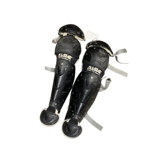 Vist Large View of Product Image Which is Used All Star FUTURE STAR Catchers Leg Guards Black Youth