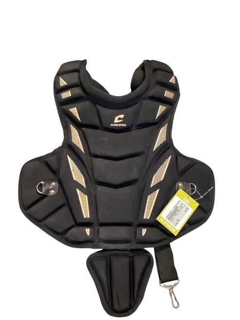 Vist Large View of Product Image Which is Used Champro CHEST PROTECTOR Catchers Chest Protector Black Youth