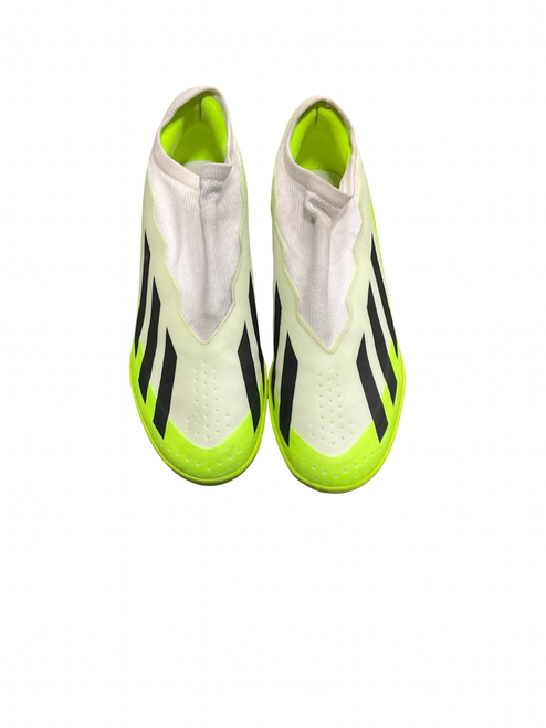 Vist Large View of Product Image Which is Used Adidas Soccer Indoor Shoes Yellow Senior 9