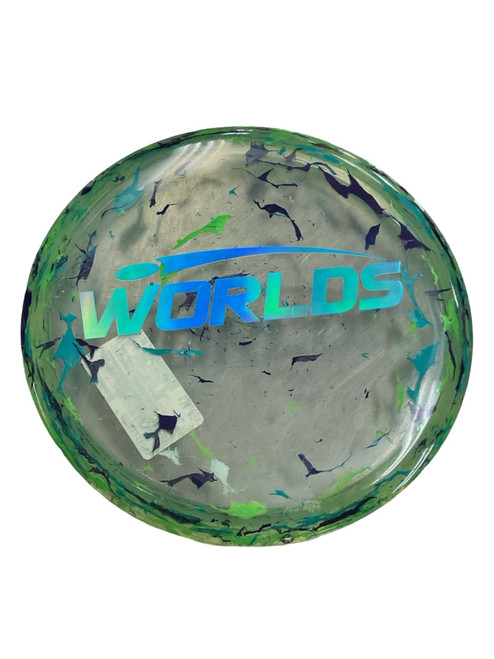 Vist Large View of Product Image Which is Used Discraft JAWBREAKER Z BUZZZ Disc Golf Mid Range Green 180g