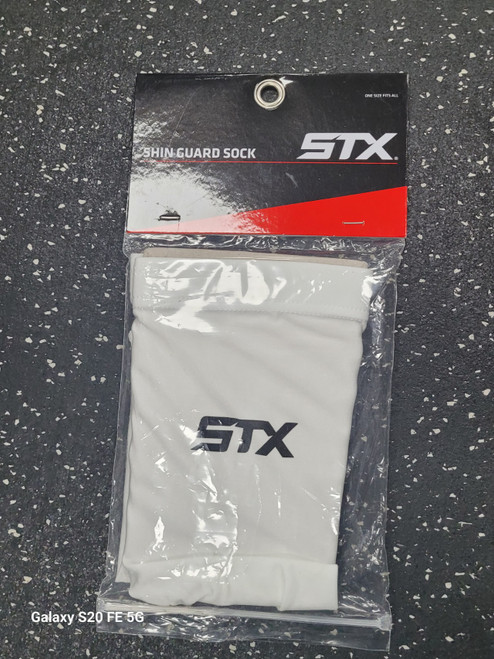 Vist Large View of Product Image Which is Used STX SHINGUARD SOCKS ONE SIZE FH Shin Guards White 6"