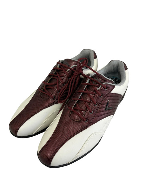 Vist Large View of Product Image Which is New Callaway Womens 6.5 Golf Shoes Maroon/White