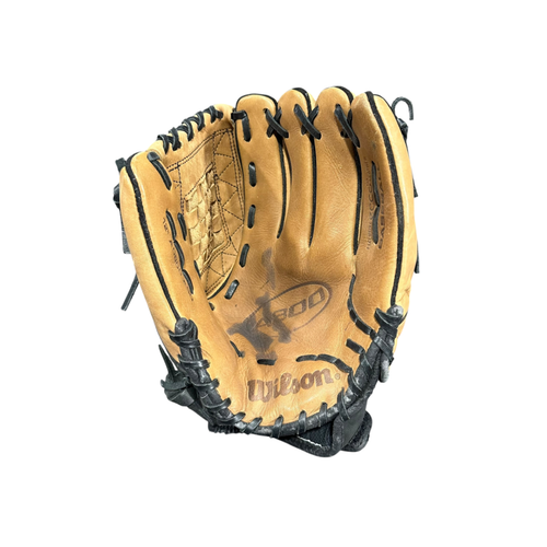 Vist Large View of Product Image Which is Used Wilson A800 BB/SB Glove RH Throw Brown 12"