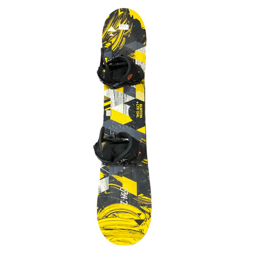 Vist Large View of Product Image Which is Used Burton LTR W/UNION MINI-CONTACT Boys Board/Binding Yellow 134 cm