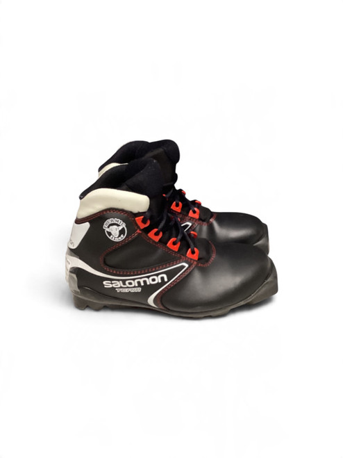 Vist Large View of Product Image Which is Used Salomon SALOMON TEAM Boys SNS XC Ski Boots Black W 05-05.5 / JR 03.5-04