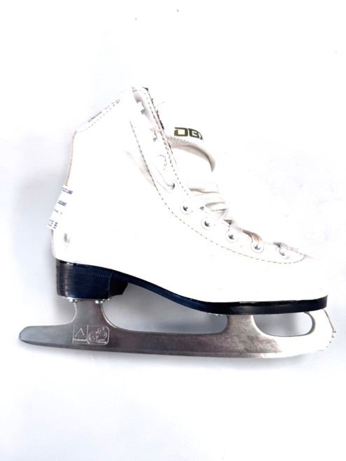 Vist Large View of Product Image Which is Used UK Girls Figure Skate White Youth 12.0