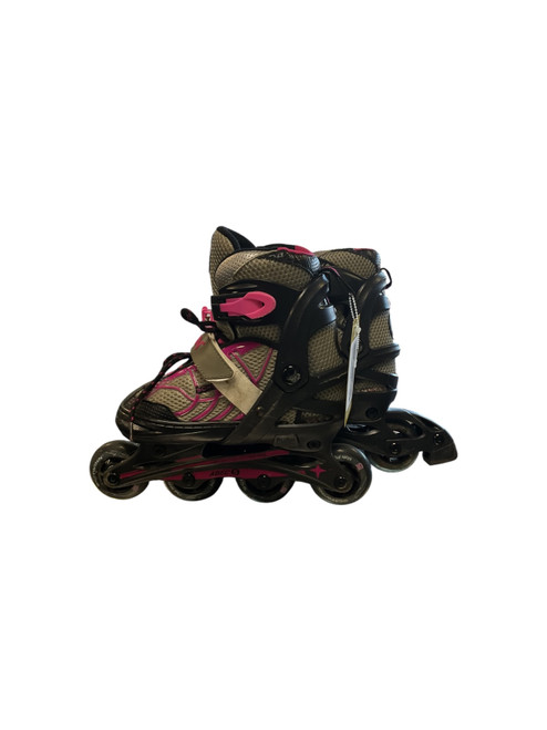 Vist Large View of Product Image Which is Used Schwinn ADJUSTABLE INLINE SKATES 1-4 Junior Rec Fitness Skates Black Adjustable