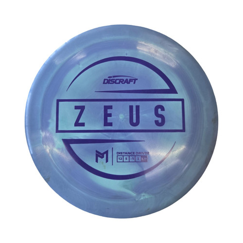 Vist Large View of Product Image Which is Used Discraft ZEUS Disc Golf Driver Royal Blue