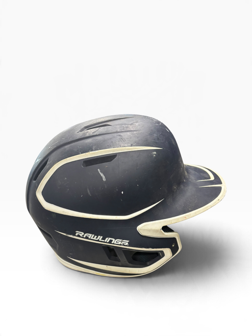Vist Large View of Product Image Which is Used Rawlings MACH SR- REVA Batting Helmet No Mask Navy Blue Fits all