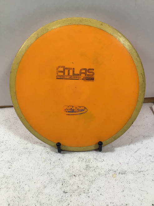Vist Large View of Product Image Which is Used Innova STAR ATLAS Disc Golf Mid Range Orange 175g