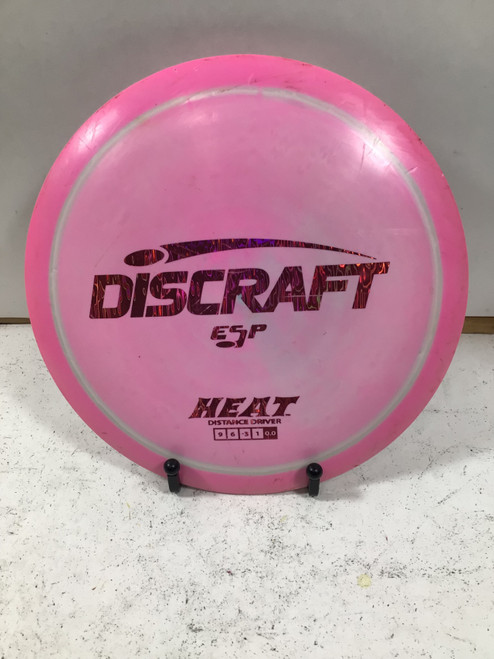 Vist Large View of Product Image Which is Used Discraft ESP HEAT Disc Golf Driver Pink 178g