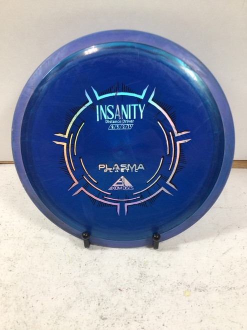 Vist Large View of Product Image Which is Used Axiom PLASMA INSANITY Disc Golf Driver Royal Blue 170g