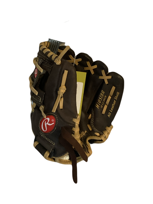 Vist Large View of Product Image Which is Used Rawlings HIGHLIGHT SERIES BB/SB Glove RH Throw Brown 10 1/2"
