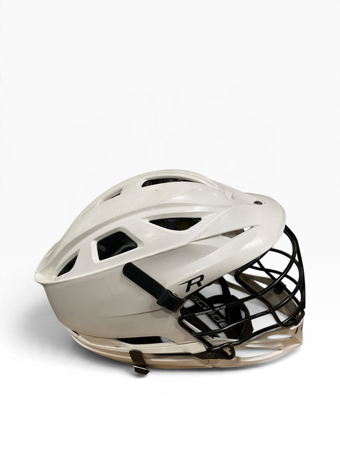 Vist Large View of Product Image Which is Used Cascade R WHITE Lacrosse Helmet White One Size