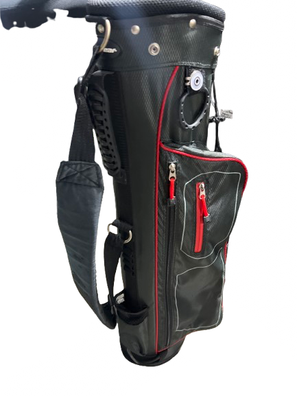 Vist Large View of Product Image Which is Used 3-PORT SUNDAY STAND BAG Mens Stand Bag White/Black/Red