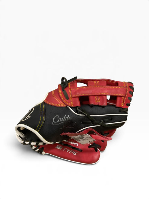 Vist Large View of Product Image Which is Used Marucci CADDO SERIES BB/SB Glove RH Throw Red 12"