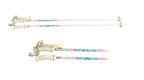 Vist Large View of Product Image Which is Used Tecno Pro SWEETY Girls DH Ski Pole White 100 cm / 40 in