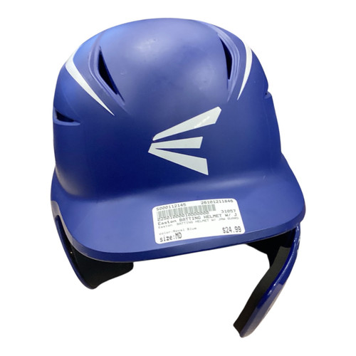 Vist Large View of Product Image Which is Used Easton BATTING HELMET W/ JAW GUARD Batting Helmet Mask Royal Blue MD