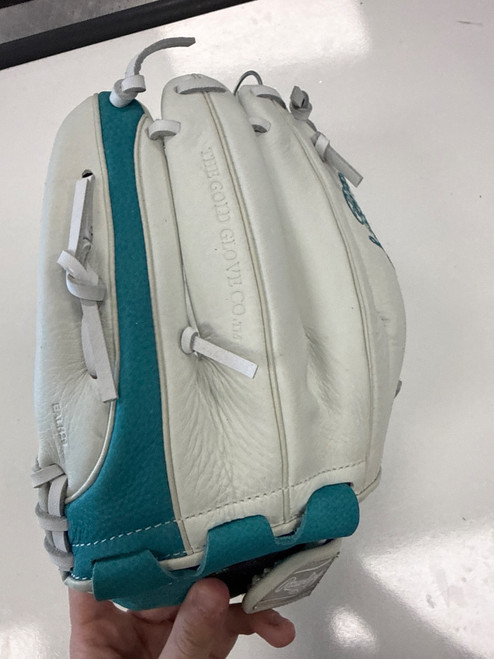 Vist Large View of Product Image Which is Used Rawlings SHUT OUT RH Throw Fastpitch Gloves Royal Blue 12 1/2"