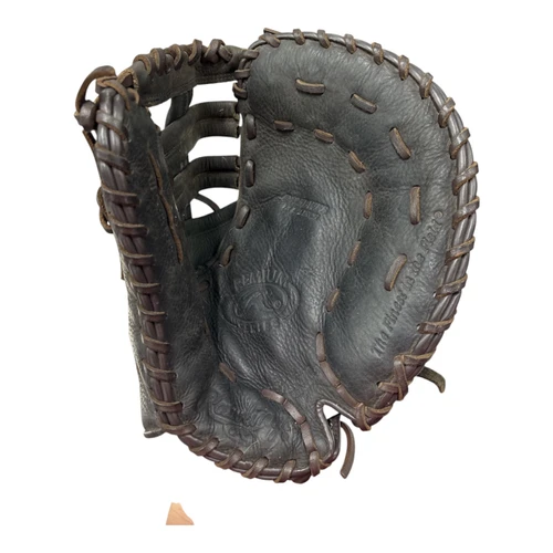 Vist Large View of Product Image Which is Used Rawlings PREMIUM SERIES BB/SB First Base RH Throw Black 12 1/2"