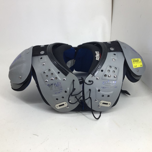 Vist Large View of Product Image Which is Used Schutt Y FLEX 4.2 SM 12-13 / 28-30 SHOULDER PAD FB Shoulder Pads Grey SM