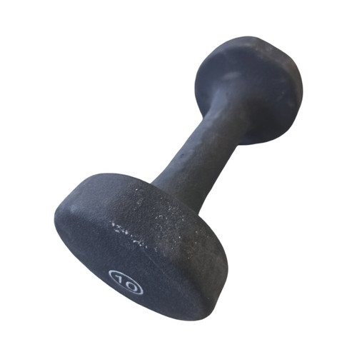 Vist Large View of Product Image Which is Used 10LB HEX DUMBBELL NEO BLACK Hex Dumbbell (Each) 10 lb