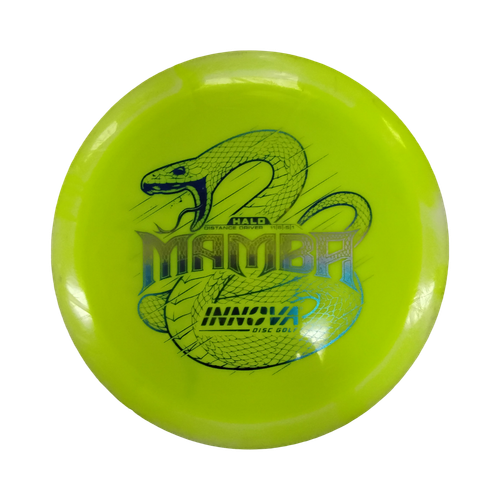 Vist Large View of Product Image Which is Used Innova HALO MAMBA Disc Golf Driver Green 176g