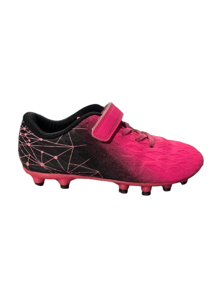Vist Large View of Product Image Which is Used Soccer Cleats Black And Pink Junior 01.5