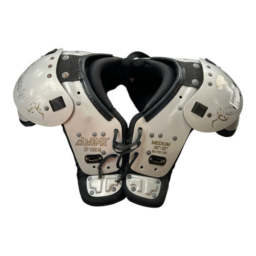 Vist Large View of Product Image Which is Used All Star CATALYST YTH FB SP MD FB Shoulder Pads Grey MD