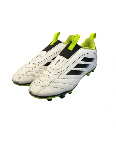 Vist Large View of Product Image Which is Used Adidas Soccer Cleats White Junior 02