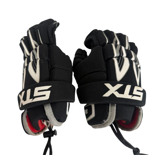Vist Large View of Product Image Which is Used STX STINGER Lacrosse Gloves Junior Black 8"