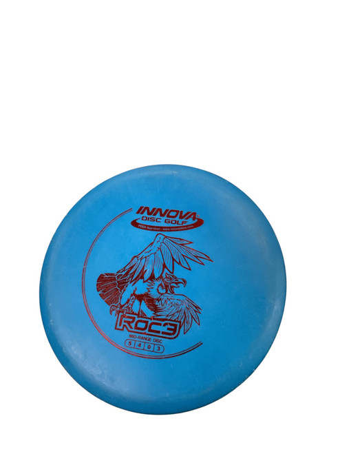Vist Large View of Product Image Which is Used Innova ROC3 Disc Golf Mid Range Royal Blue 179g
