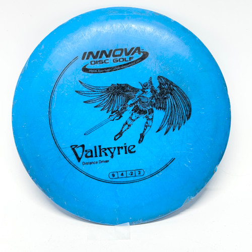 Vist Large View of Product Image Which is Used Innova DX VALKYRIE Disc Golf Driver Royal Blue 160g