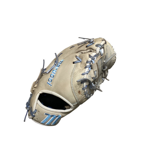 Vist Large View of Product Image Which is Used Marucci PALMETTO SERIES BB/SB Glove RH Throw White 13"