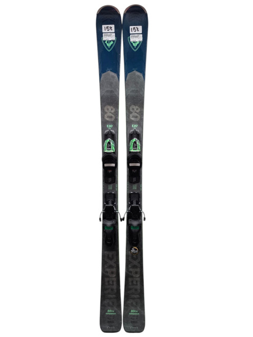 Vist Large View of Product Image Which is Used Rossignol EXP 80 Mens DH Ski/Binding Navy Blue 158 cm
