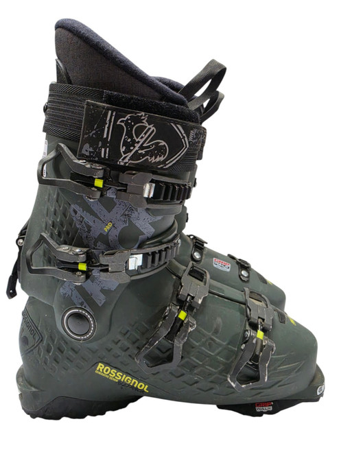 Vist Large View of Product Image Which is Used Rossignol ALL TRACK PRO Mens DH Ski Boots Green Size 26.5 MP