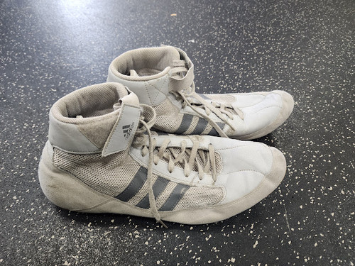 Vist Large View of Product Image Which is Used Adidas Wrestling Shoes Grey Senior 13