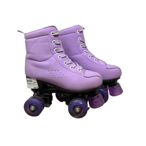 Vist Large View of Product Image Which is Used PURPLE QUAD SKATES SZ 4 Junior Roller Quad Skates Purple Junior 04