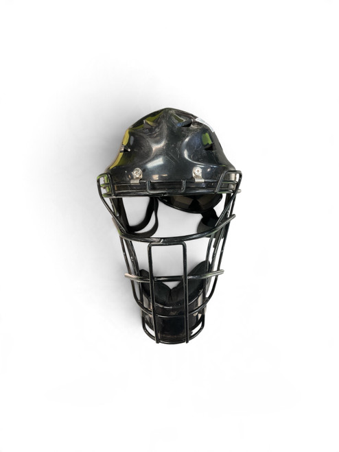 Vist Large View of Product Image Which is Used Wilson YOUTH MEDIUM CATCHERS HELMET Catchers Helmet w/Mask Black MD