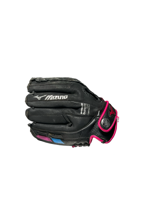 Vist Large View of Product Image Which is Used Mizuno FINCH BB/SB Glove RH Throw Black 11 1/2"