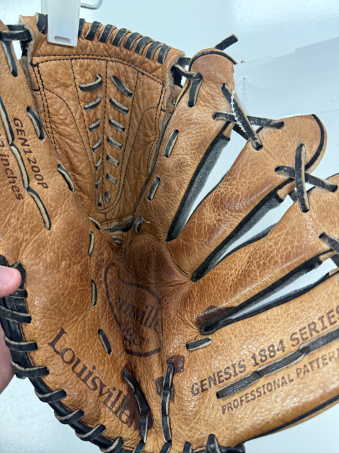 Vist Large View of Product Image Which is Used Louisville Slugger GENESIS 1884 GLOVE BB/SB Glove RH Throw Brown 12"