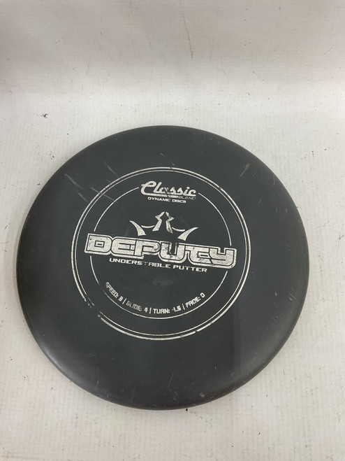 Vist Large View of Product Image Which is Used Dynamic Discs DEPUTY Disc Golf Putter Black