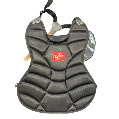 Vist Large View of Product Image Which is Used Rawlings Catchers Chest Protector Black Intermed