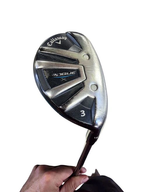 Vist Large View of Product Image Which is Used Callaway ROGUE X HYBRID Mens Hybrid Club RH 3 Hybrid