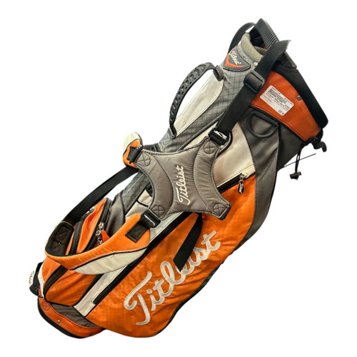 Vist Large View of Product Image Which is Used Titleist ORANGE/WHITE STAND BAG Mens Stand Bag Orange