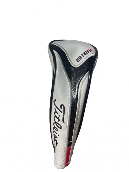 Vist Large View of Product Image Which is Used Titleist 818H HYBRID HEAD COVER Golf Accessory White/Black/Red