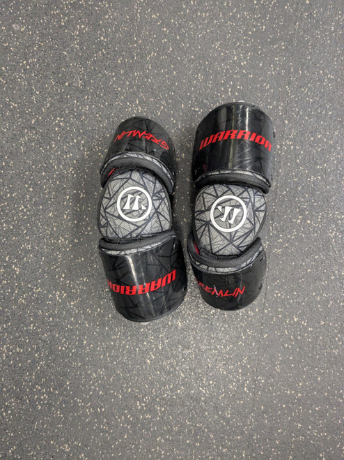 Vist Large View of Product Image Which is Used Warrior GREMLIN Lacrosse Arm Pads/Guards Black SM