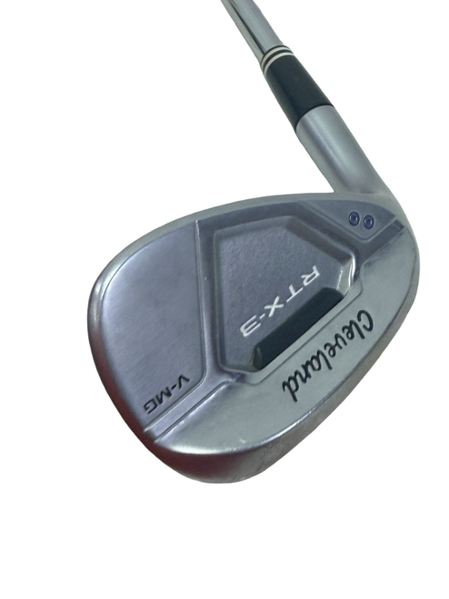 Vist Large View of Product Image Which is Used Cleveland RTX-3 V-MG 10deg bounce Golf Wedge Mens LH 52 Degree 35.5" w/ Dynamic Gold Wedge Shaft